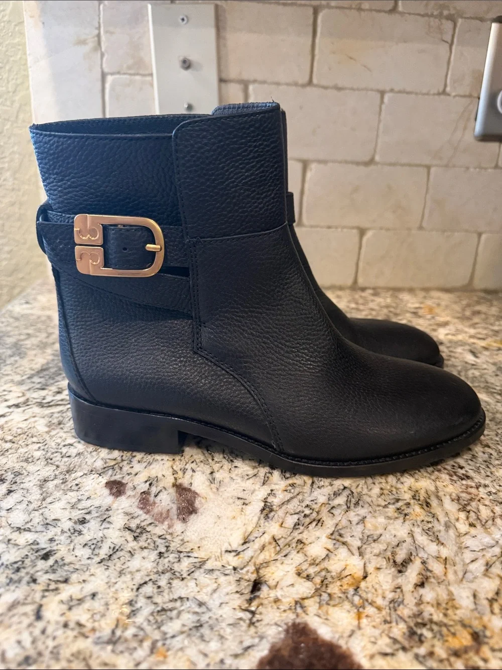 Tory Burch Brooke Ankle Boot in Black Leather